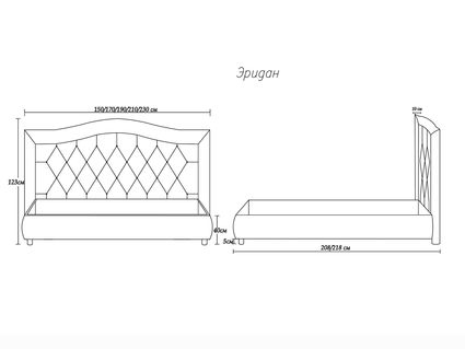 Кровать Димакс Эридан Агат 160х200