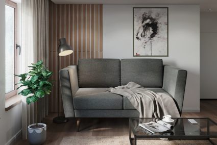 Диван Арско Гуннар двухместный графит Длина 161 см