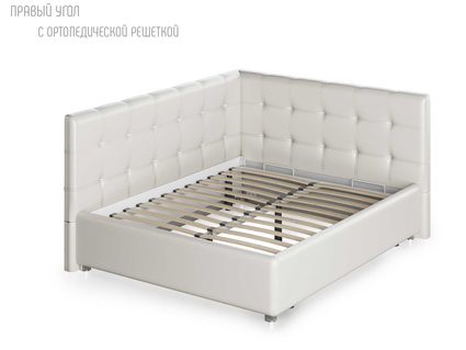 Кровать Nuvola Sabina угловая Velutto 22 140х200