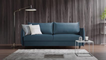 Диван Фиеста Мебель Портленд Лайт велюр Vivaldi 06 светло-серый Длина 220 см