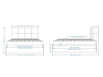 Кровать Lonax Алегра велюр Dolly-2 (с подъемным механизмом) 160х190