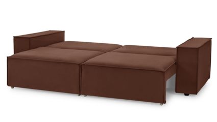 Диван Фиеста Мебель Софт 2 велюр Velutto 29 коричневый