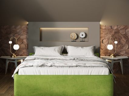 Кровать Nuvola Alba Velutto 14 (с подъемным механизмом) 200х190