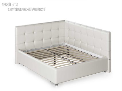 Кровать Nuvola Sabina угловая Velutto 22 140х200