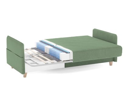 Диван Сонум Forest Микровелюр бежевый Длина 217 см