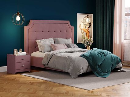 Кровать Сонум Elysium Экокожа Коричневый (с основанием) 140х190