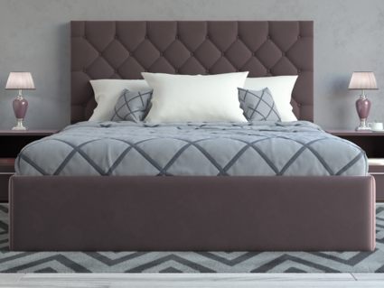 Кровать Lonax Элоиза велюр Dolly-8 (с основанием) 140х200