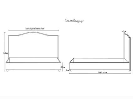 Кровать Димакс Сальвадор Агат 90х200