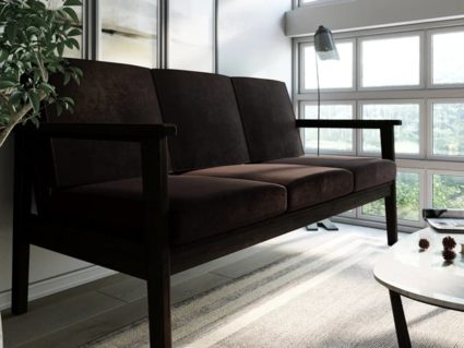 Диван Арско Лориан трехместный коричневый