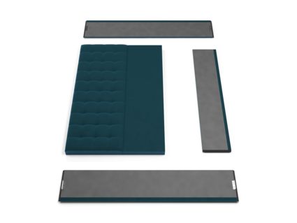 Кровать Lonax Аврора велюр Dolly-17 (с основанием)