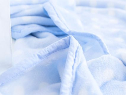 Покрывало Софи де Марко Тедди (голубое) 100х150