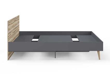 Кровать Сонум Ines Ясень ориноко + графит 200х190