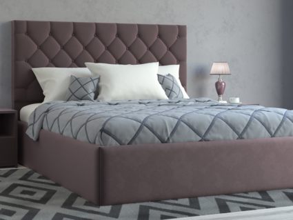 Кровать Lonax Элоиза велюр Dolly-8 (с основанием) 140х200