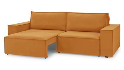Диван Фиеста Мебель Софт 2 велюр Velutto 27 оранжевый