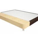 Кровать Mr.Mattress Fine Box экокожа Brown 120х195